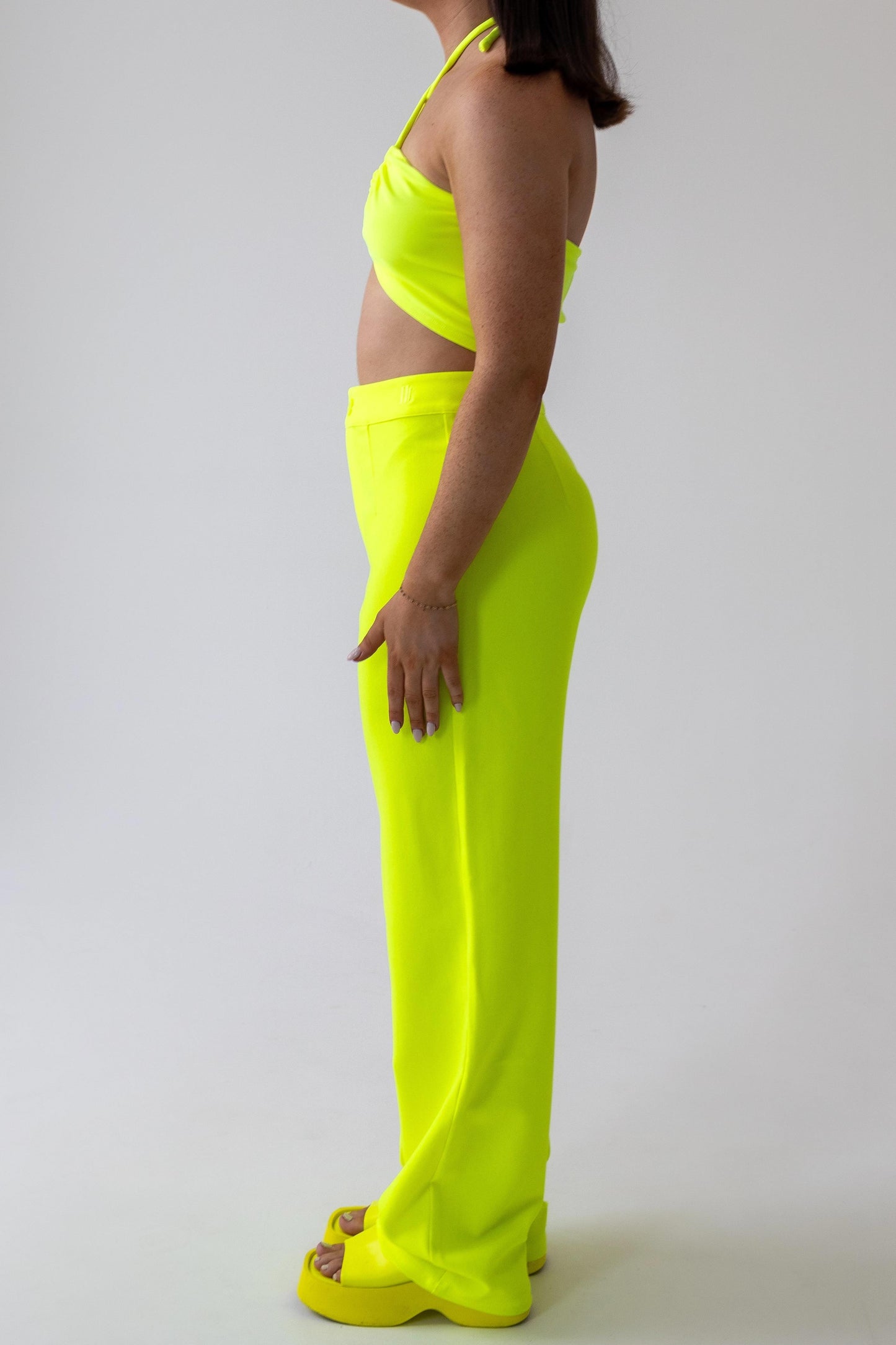 'NANE Trouser - Lemon Fizz Yellow Trouser