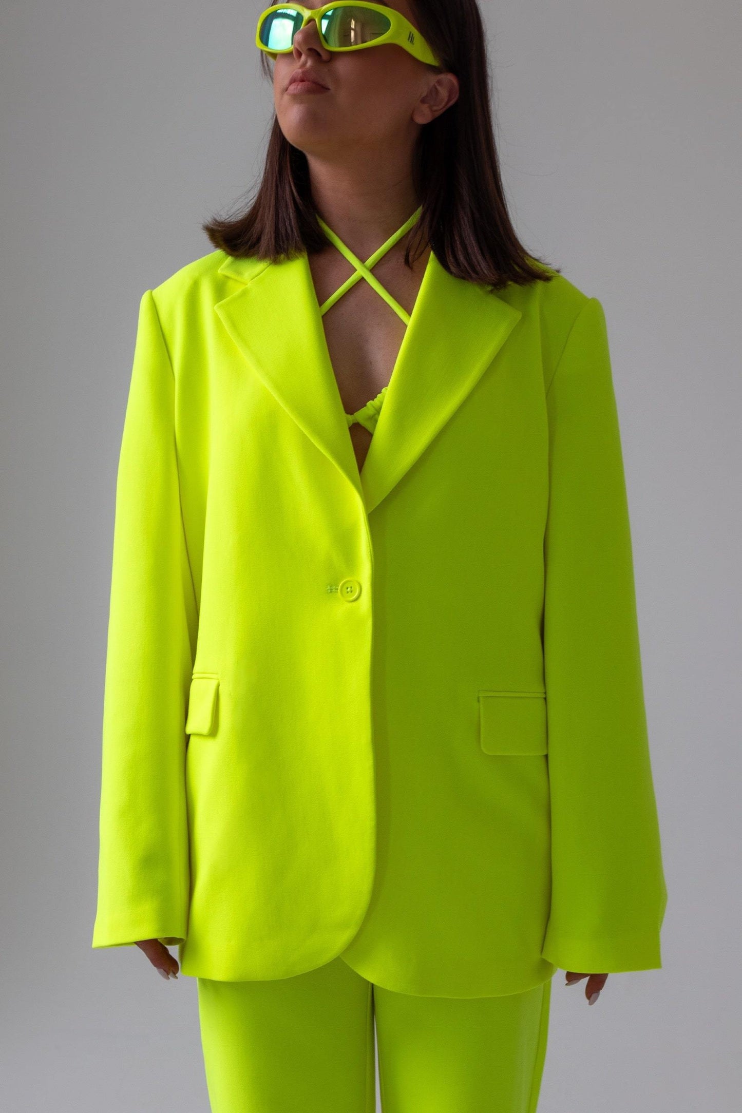 'NANE Blazer - Lemon Fizz Yellow Blazer