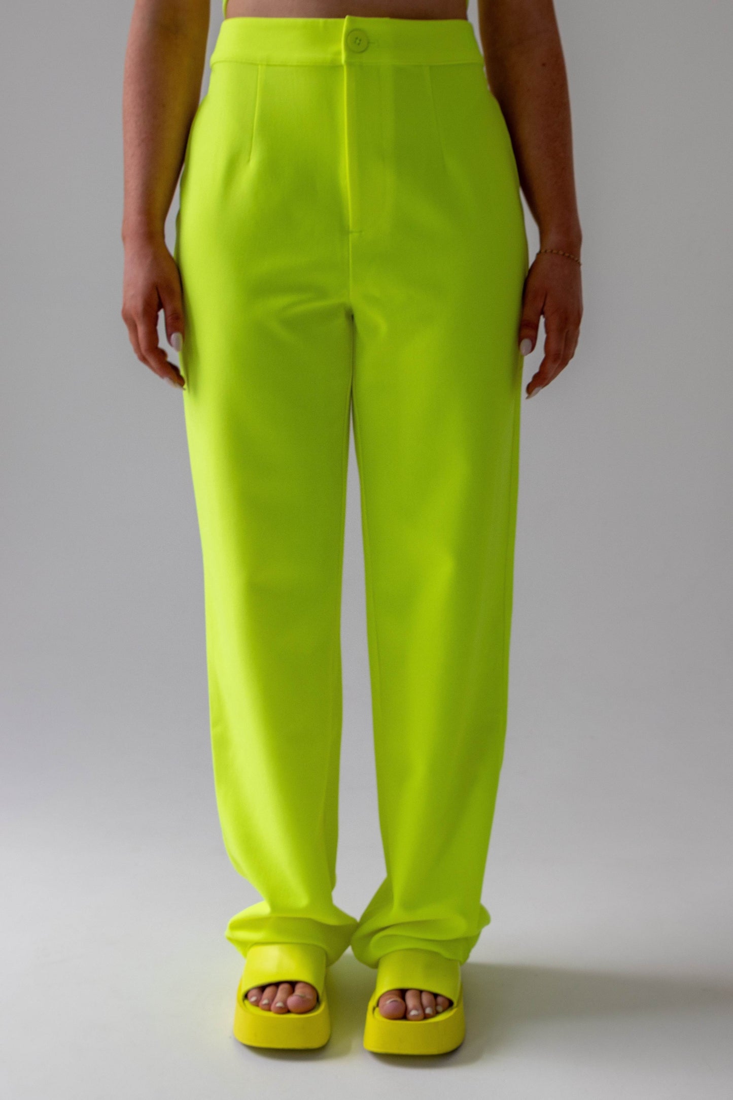 'NANE Trouser - Lemon Fizz Yellow Trouser