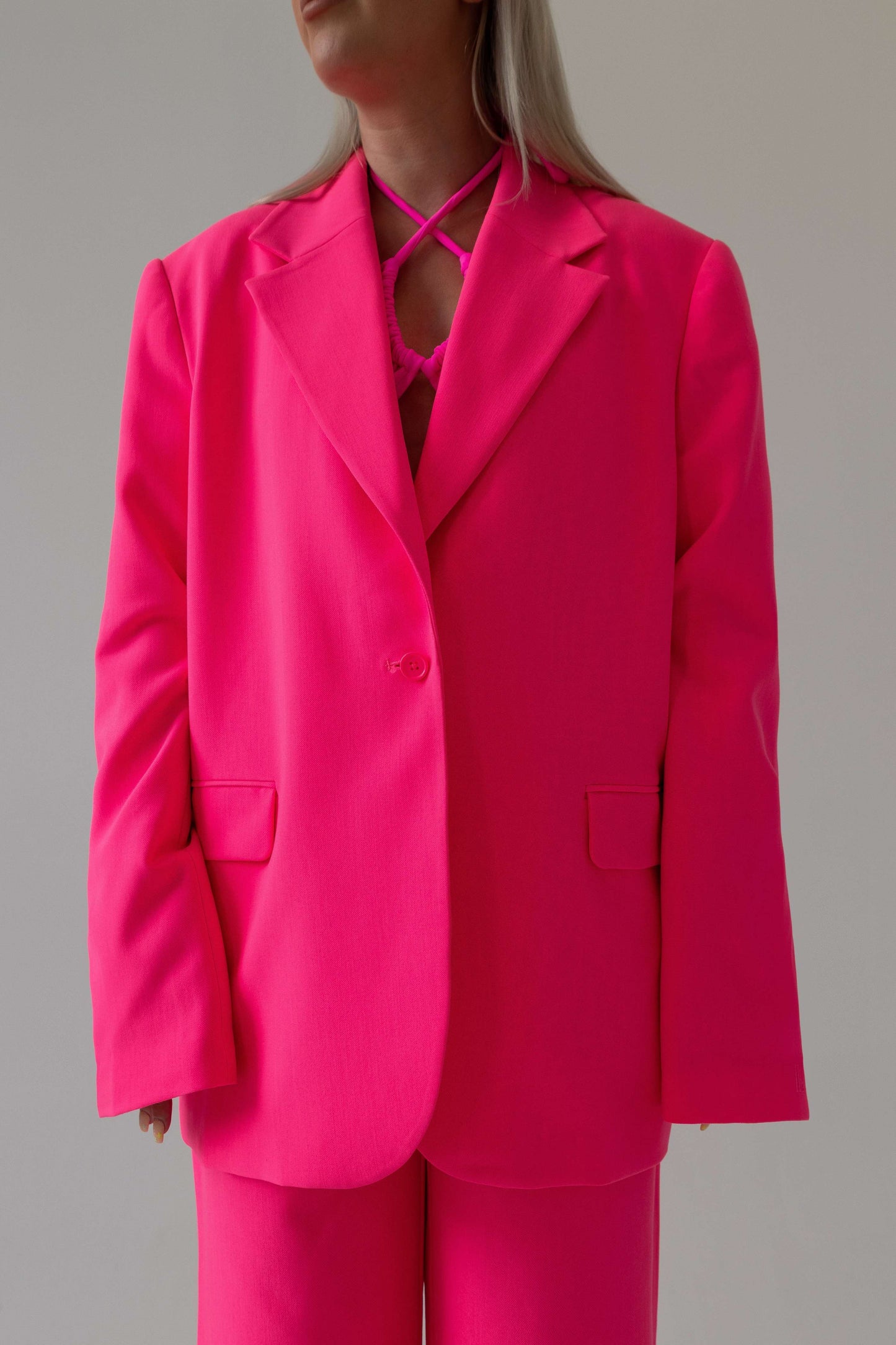 'NANE Blazer - Flamingo Pink Blazer