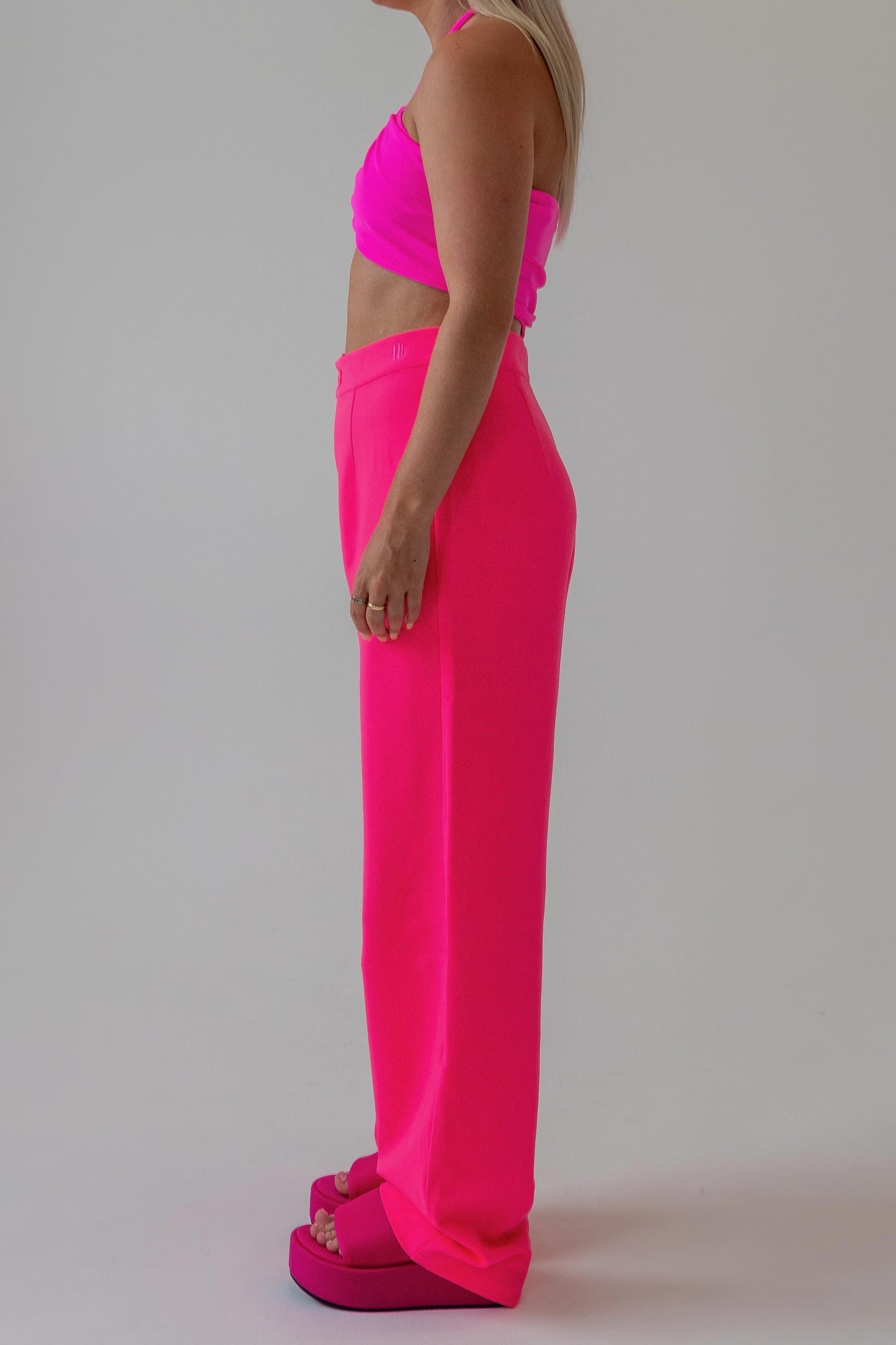 'NANE Trouser - Flamingo Pink Trouser