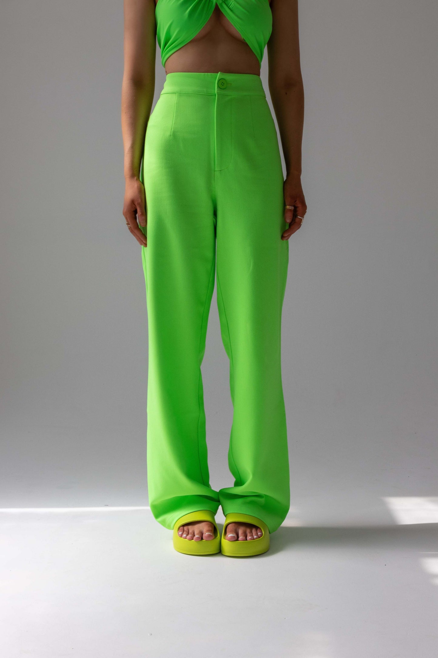 'NANE Trouser - Key Lime Green Trouser